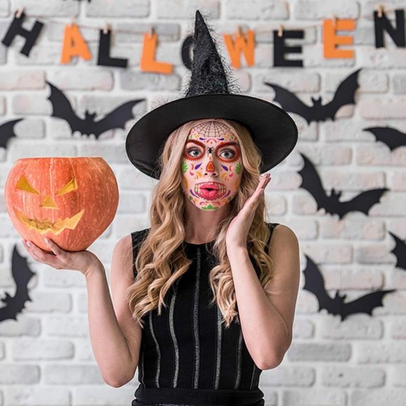 4 Sheets Día de los Muertos (Day of the Dead) Temporary Face Tattoos | NWT - Picture 10 of 10